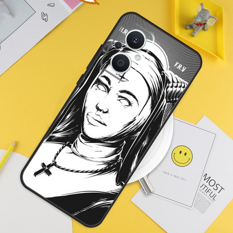 Satan Nun Devil Girl For OPPO Reno 14F 13F 12F 11F 13 12 11 10 14 Pro 7 8 Lite 8T OPPO Find X5 X6 X8 X9 Pro Case