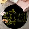 Nash Fishing Logo HD Printed Round Carpet for Living Room Bedroom Kitchene Rugs Mats Flannel Anti-Slip Rug Decoration Gift