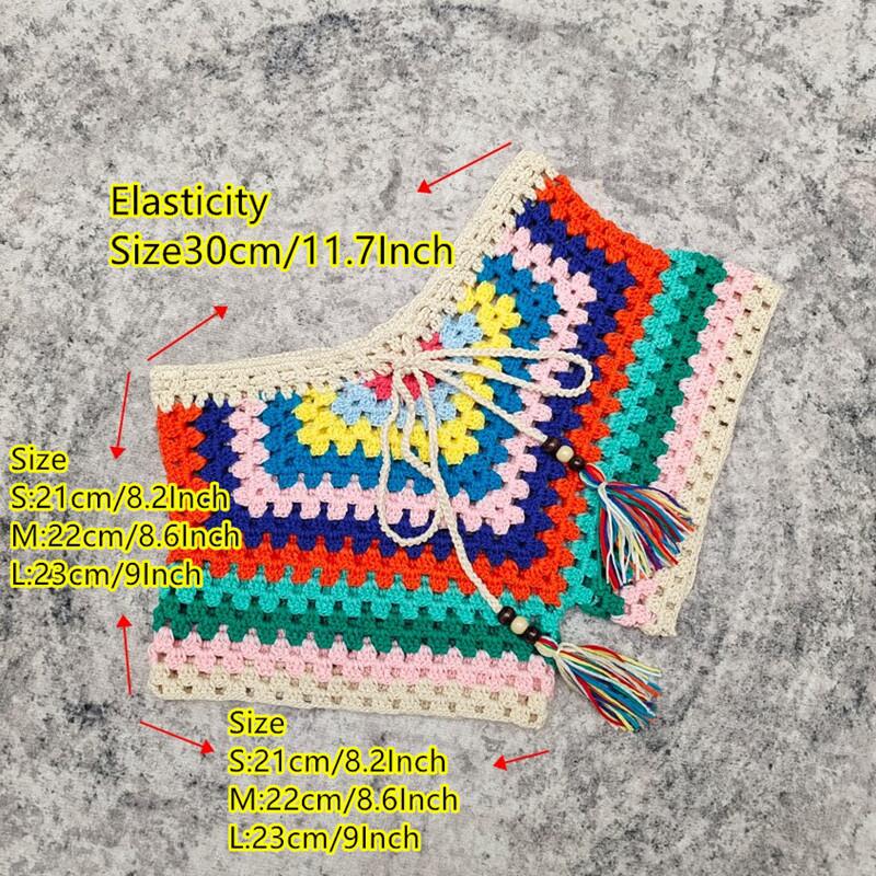 Handmade Crochet Bikini Crop Top Swimwear