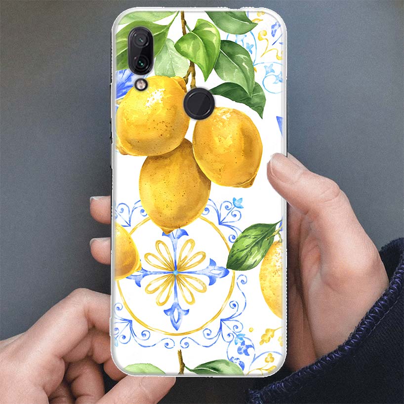 

Summer Fruits Lemon Phone Case For Xiaomi Redmi Note 10 9 8 7 Pro 8T 9T 9S Mi 12T 11T 10T 12 11 Lite Soft Silicone Shell Redmi Note 8