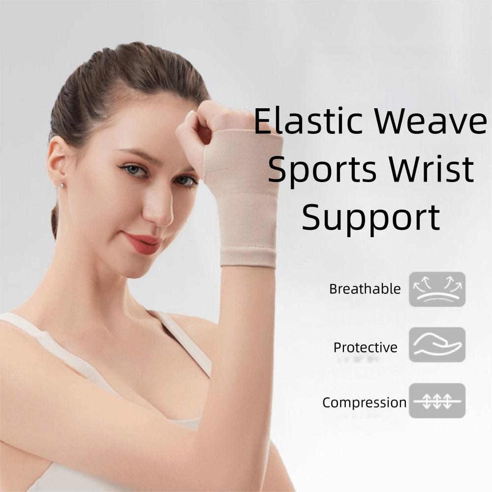 Polyurethane Fibre Wrist Protector Bands Breathable Anti Sprain Wrist Brace Sweat-absorbing Elastic Wristband Fatigue Relieve