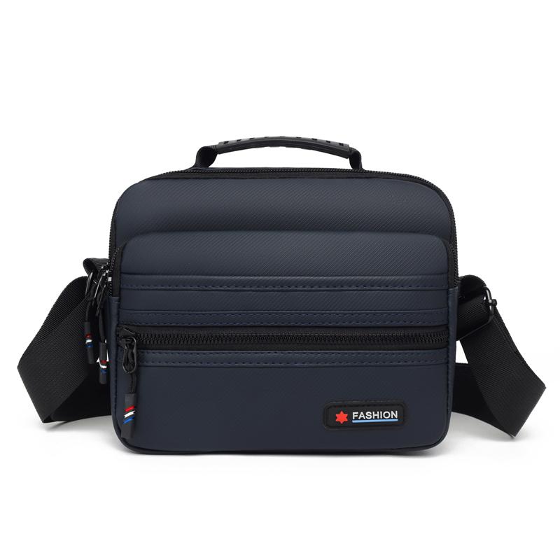 Business Handbag Solid Color Shoulder Bag Large Capacity Men's Commuter Crossbody Bag