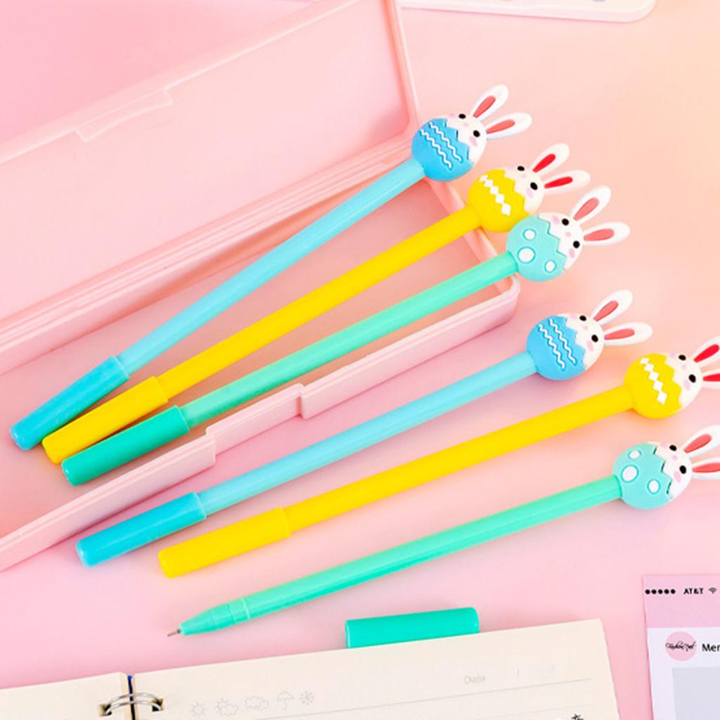Bunny Shape Ballpoint Pen Cute Stationery for Students Easter Basket Filler for Kids Novelty School Supplies