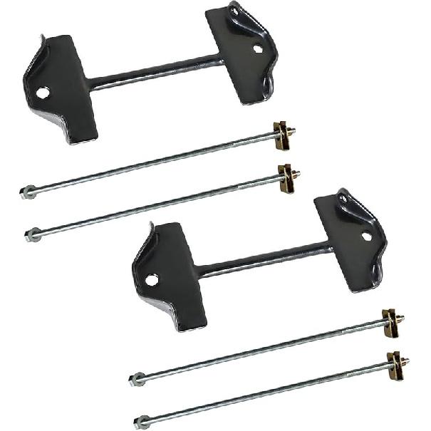 Pair Battery Strap Hold Down Kit for 1997-2002 Dodge Ram 1500 2500 3500, Battery Hold Down Bracket with Bolt and Nut 55275220 55235142