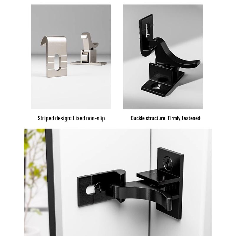 Antique Style Self-Locking Spring Latch for Sliding Doors and Windows (Left/Right Application)