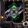 Arazzo da Appendere a Parete Stampa Borussia Mönchengladbach Tessuto per Soggiorno Camera da Letto Decorazione Casa