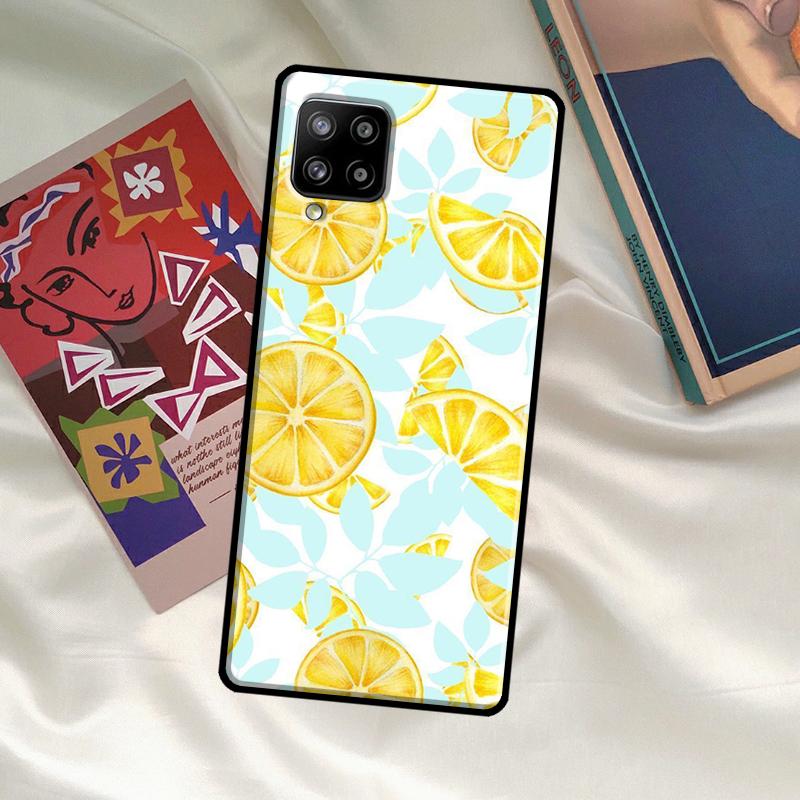 Fruit Lemon Case For Samsung Galaxy A54 A06 A05 A16 A26 A36 A56 A53 A32 A52 A33 A13 A55 A35 A15 A14 A34