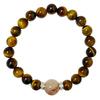 Tiger Eye Stone Beaded Bracelets for Women 8mm Round Beads Semi-Precious Gemstones Bangle DIY Jewelry Gifts
