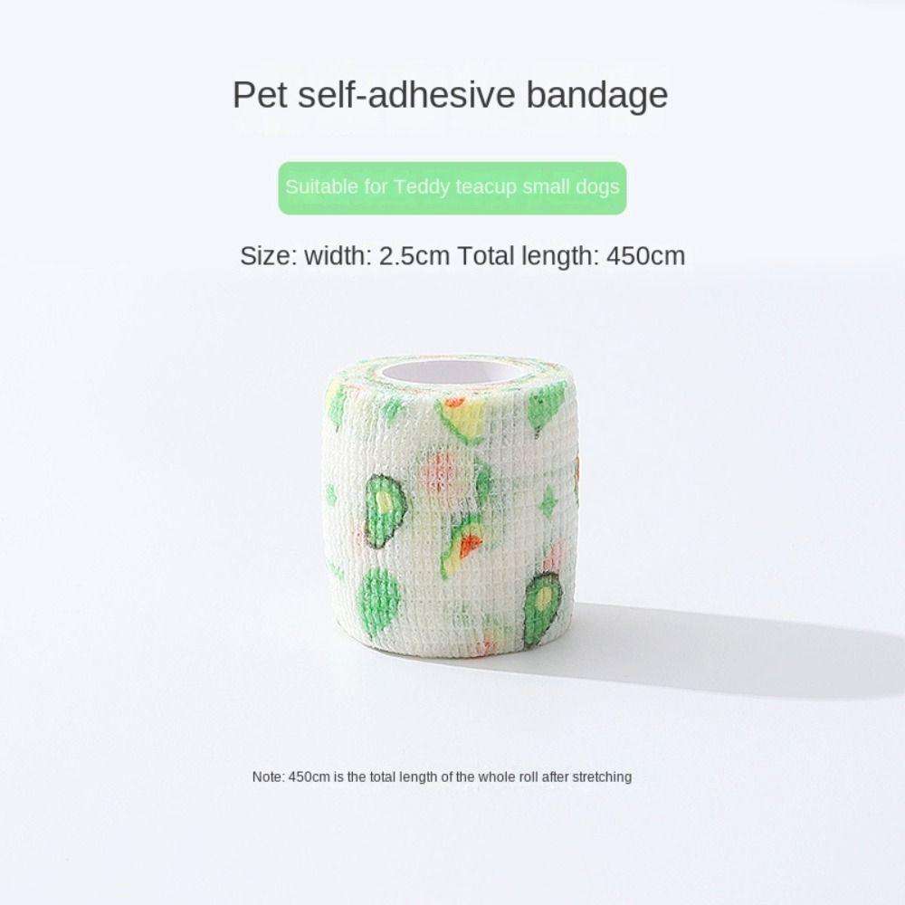 

Дышащие чехлы для лап собаки, защита от грязи, обертывание лап для питомца, для прогулок, прочный самоклеящийся бинт для питомца 2.5cm-Avocado