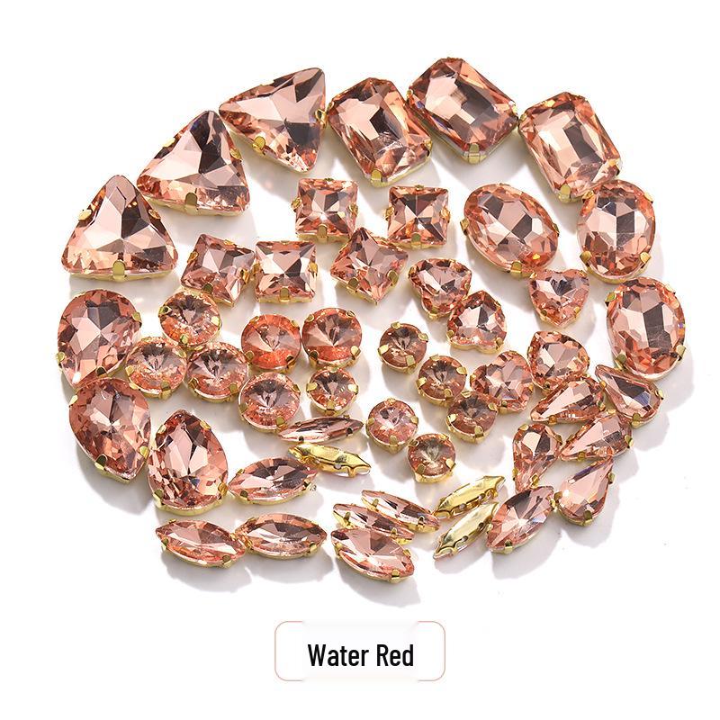 Ručně šité smíšené drápkové křišťálové skleněné kamínky pro svatební šaty a doplňky k náramkům