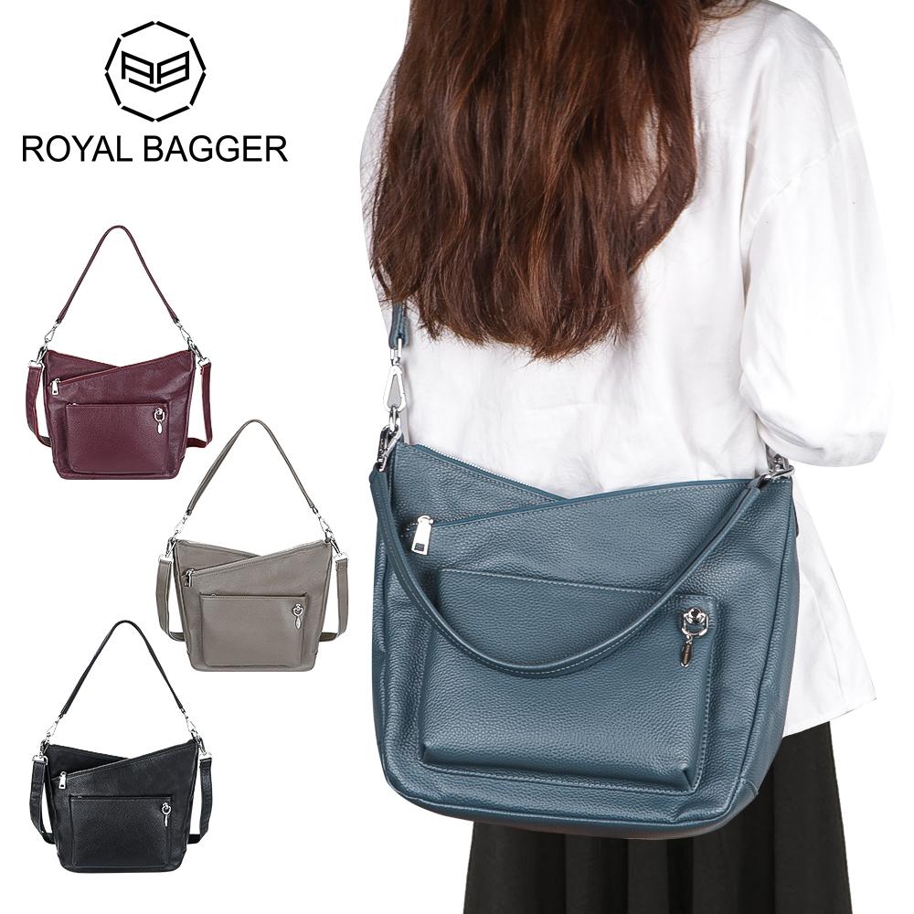 

Сумки через плечо Royal Bagger для женщин, сумки-портфели из натуральной кожи, повседневная сумка большой вместимости 1808 чёрный