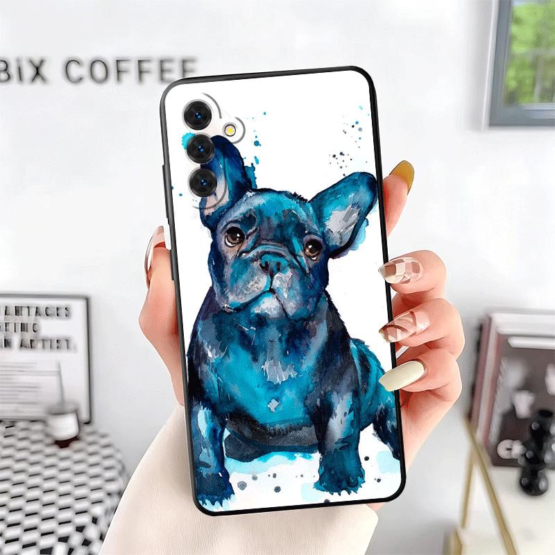 French Bulldog Dog Pug Design Soft Phone Case for Samsung A17 A37 A57 A16 A26 A36 A56 A15 A25 A35 A55 A14 A24 A34 A54 A13 A23 A3