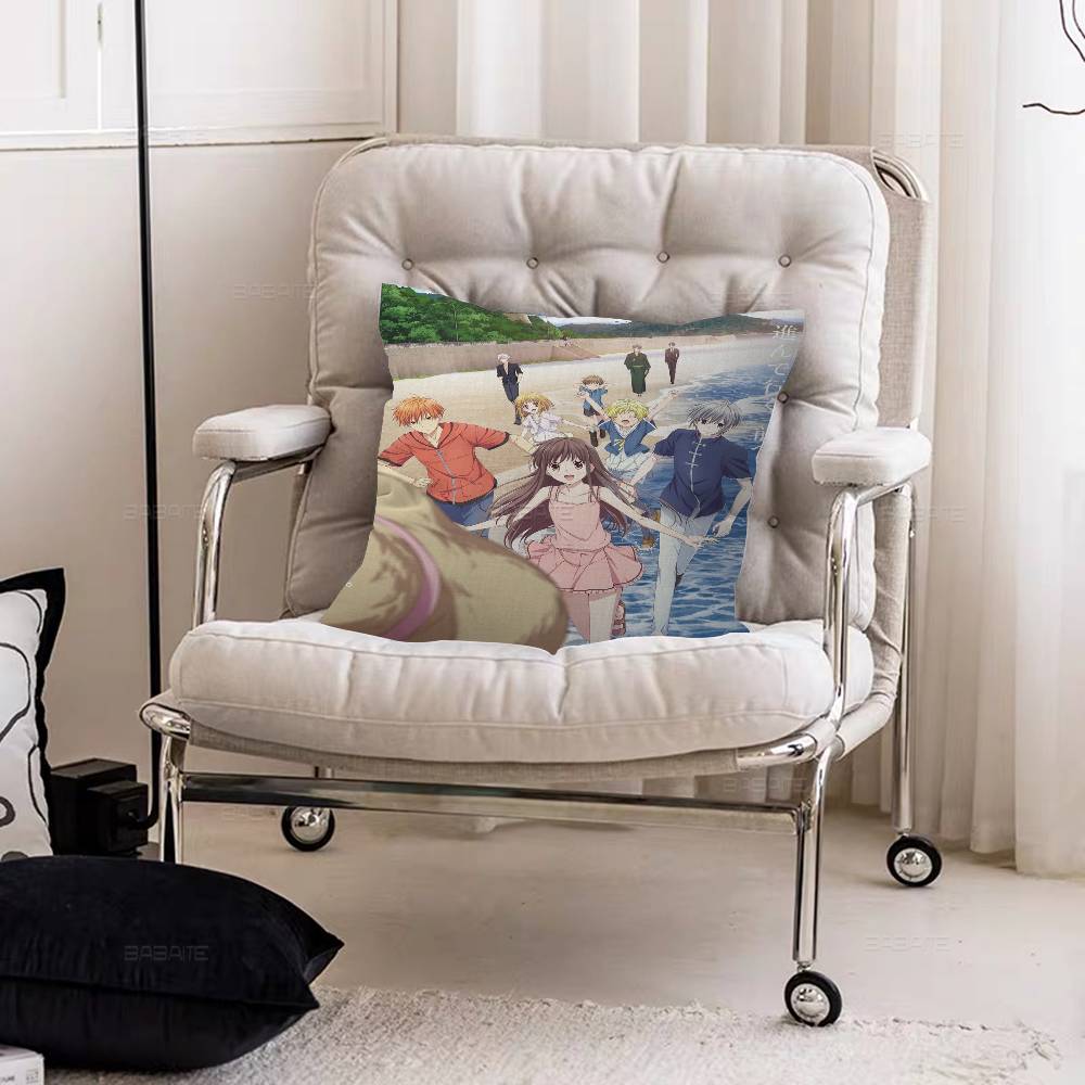 Anime Fruits Basket Cushion Cover Pillow Cover Decor Pillowcase Printed Cushion Case for Couch