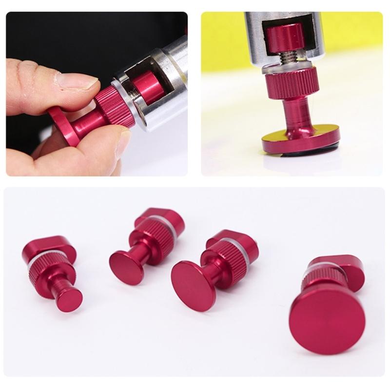 5 Stück Abschließbarer Abzieher Automobil Dellen Reparaturwerkzeug Dichtung Aluminium Verdickte Ziehplatte Dellen Reparatur Zubehör