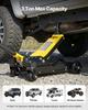 Floor Jack, 3 Ton Capacity, Aluminum & Steel Racing Floor Jack with Dual Pistons Quick Lift Pump & Extension Post, Hydraulic Trolley Car Lift for