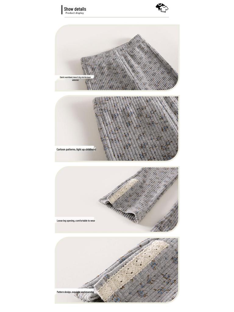 2025 Herbst Stilvolle Mädchen-Leggings mit Stickerei - Lässige Vielseitige Kleidung