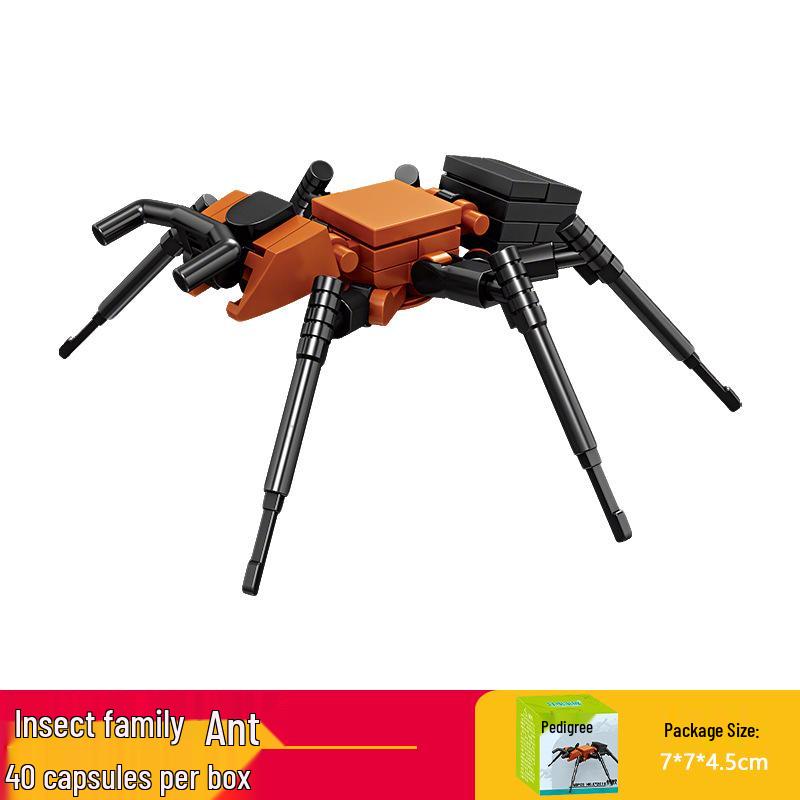 Kai Zhi Compatible Lego Insect Toy: Mantis Model Building Blocks for Kids, Educational Animal Jigsaw Puzzle Gift