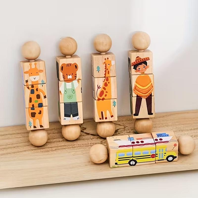 1Pc Wooden Montessori Toy Hand Bell Toy Baby Mobile Musical Rattle Toy Children Stroller Classic Educational Toys Kid Gifts
