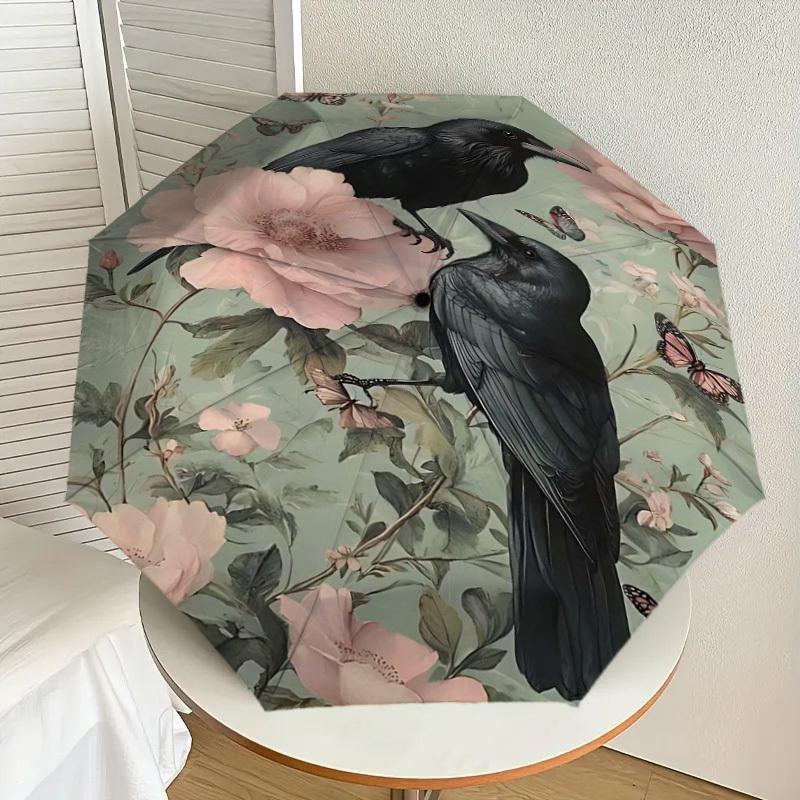 1 Stück Krähenblumen-Schirm - 8 Speichen verstärkt, Automatisches Öffnen, Leicht & Langlebig, Modeaccessoire für Draußen - D381