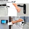 Anti-theft Keychain Badge Holder Retractable Key Ring Badge Reel Easy-to-pull Buckle ID Card Holder