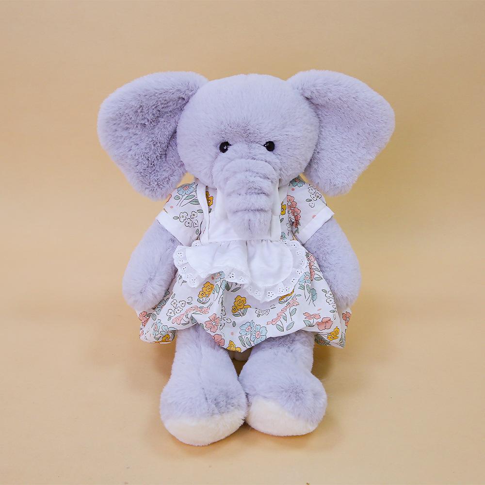 Neues Kleid Hase pastoral Bär Elefant rosa Hase Puppe beruhigendes Tier Puppe Plüschtier Stoffpuppe Geschenk