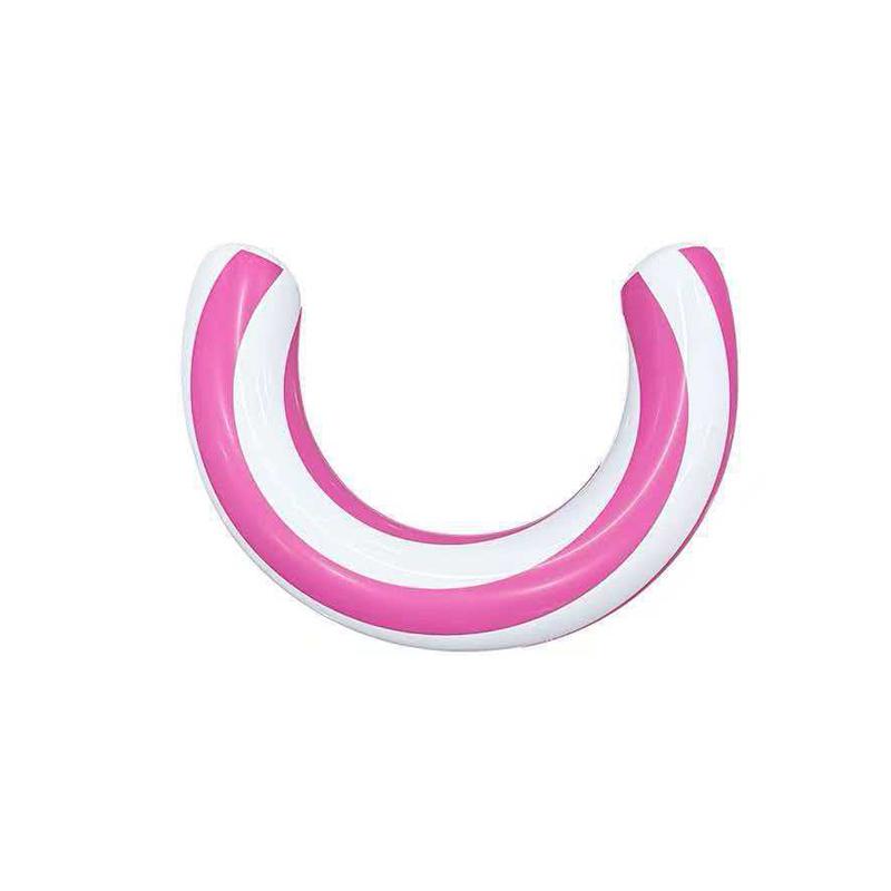 1Pc U-Shaped Inflatable Swimming Ring Striped Water Buoyancy Stick Arch Shape Design Pool Floating Raft Pvc Floating Device