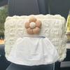 1Pc Car Tissue Box Puff Fabric Tissue Box Car Seat Back Armrest Paper Box Type Tissue Bag Car Interior Decoration Accessories