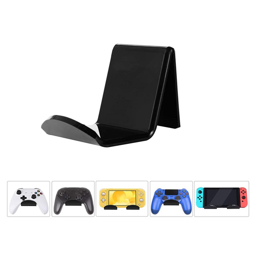 Universal Acrylic Controller Bracket Wall Mount Self-adhesive Gamepad Headset Headphone Hanger Stand Cafe Bar Organization