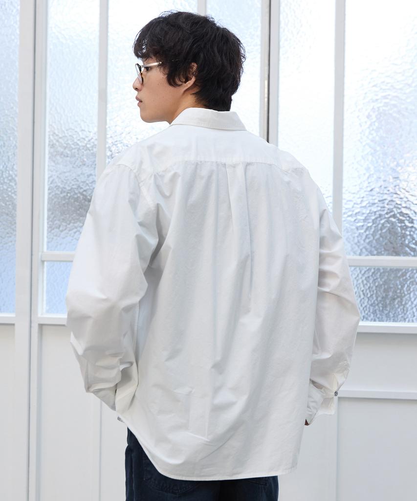 Peullabijeum Washed Pocket Plain Shirt - White