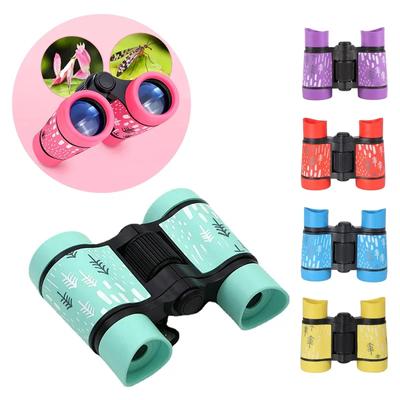 Professionelles 4 x 30 mm Kinder-Fernglas-Teleskop für Kinder, pädagogisches Lern-Teleskop, Vogelbeobachtung, zusammenklappbares Optik-Teleskop