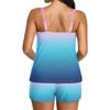Women's Printed Split Swimsuit Sport Swimsuit Two-Piece Set