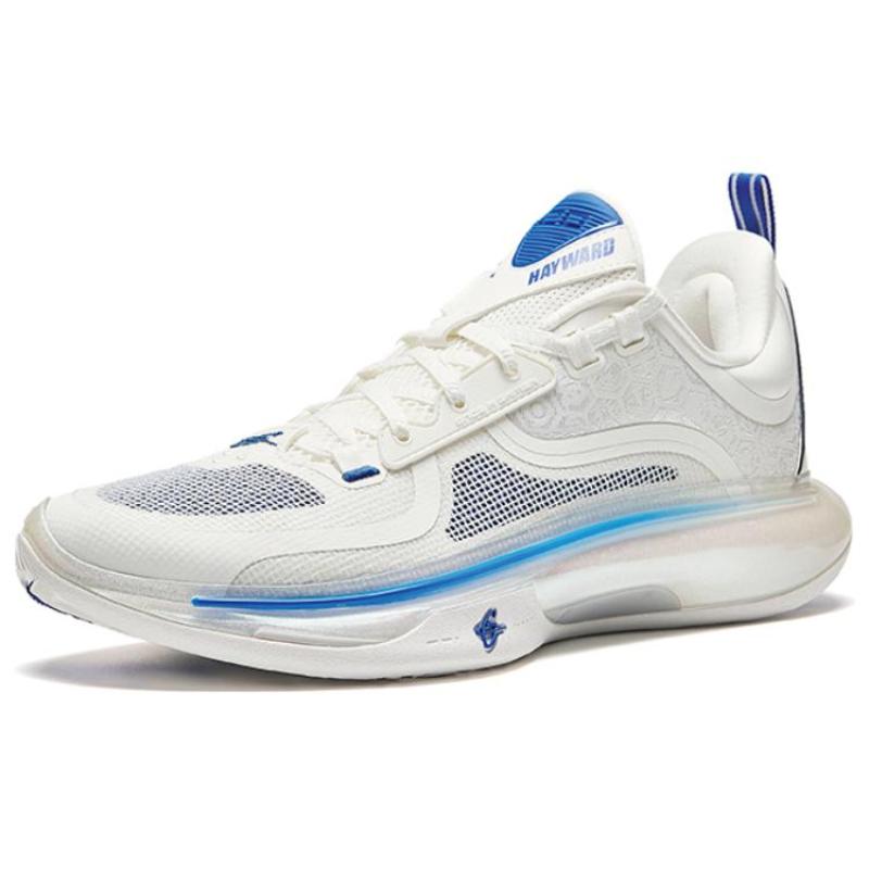 Anta GH5 Gordon Hayward 5 Full Blood Full Phoenix Cushioning Rebound Low-Top Basketball Shoes Men's White Silver Blue Sneakers 912421115-5