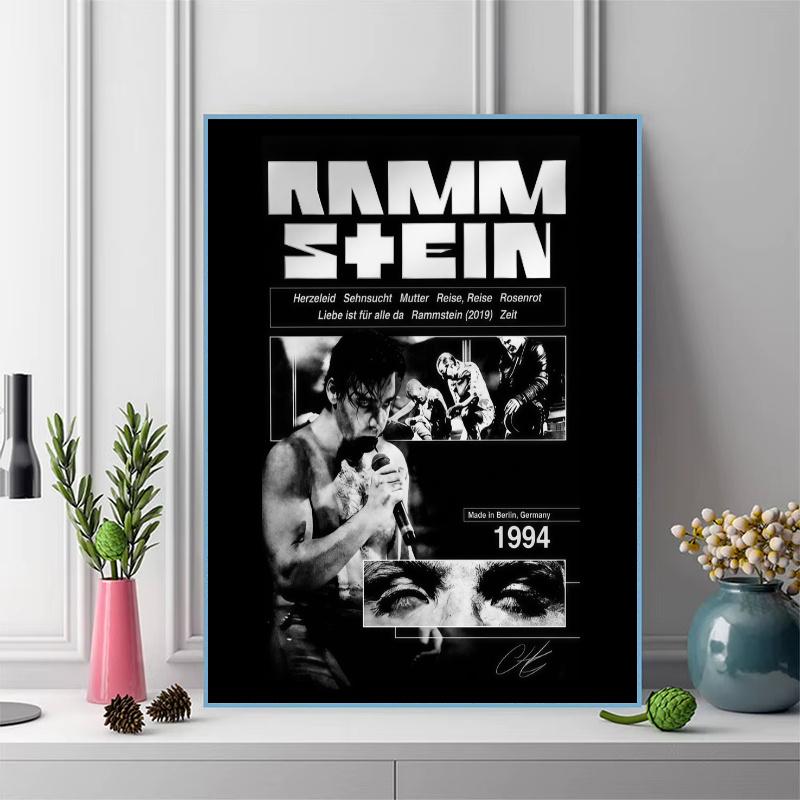Rammstein Pattern 3pcs 100% Round Full Drill 5D DIY Diamond Painting Embroidery Cross Stitch Rhinestone Décor