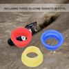 3pcs Engine Exhaust Pipe Tubing Joint Adapter Silicone Gasket for HSP 1 8 RC Nitro Car