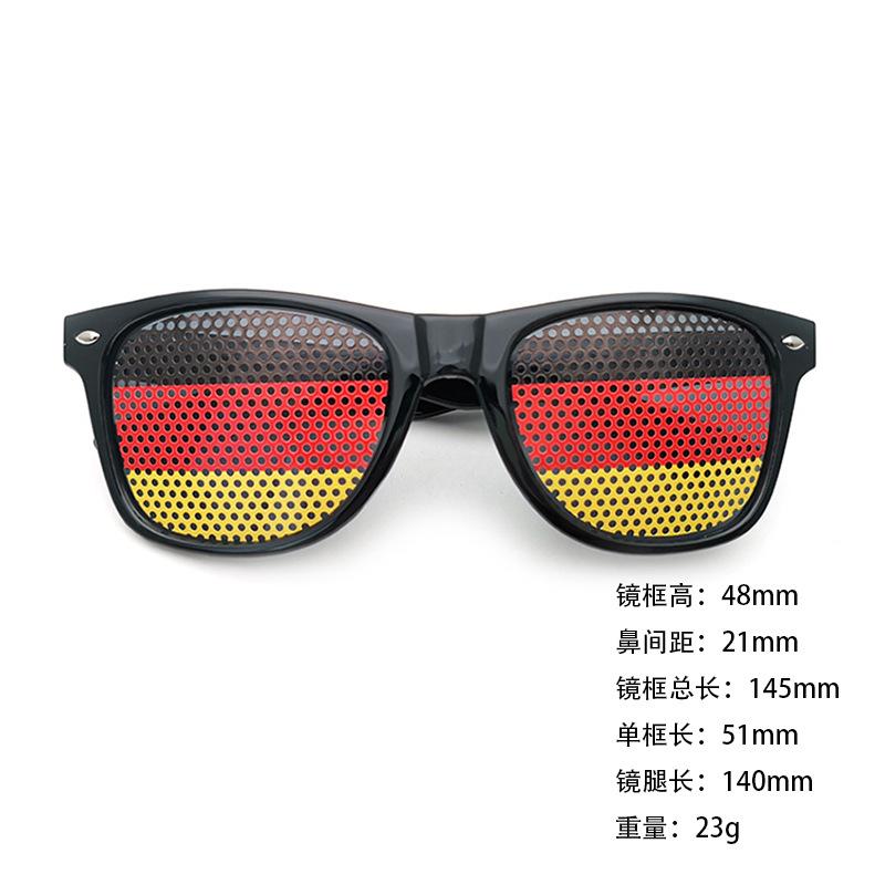 World Cup sunglasses football flag pinhole sticker 2140 printed logo independence day printed rice nail sunglasses