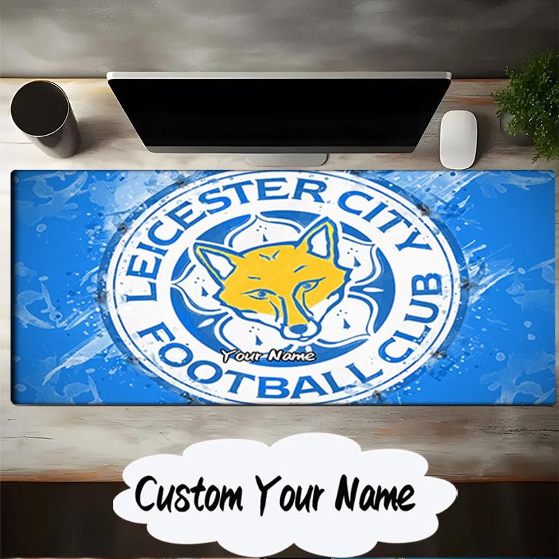 Custom Name Mouse pad Leicester Football Club Crest Mouse pad, Gaming Mouse Pad, keyboard pad, Desk Decor for computer notebook Fan Birthday Gift