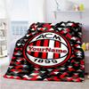 Ac Milan Customize Text Blanket Cozy Customizable Blanket Warmthful Decor Great for Living Room Nap Bed Office Ideal for All Seasons