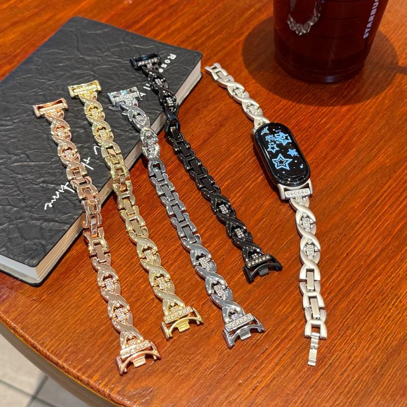 11th Gen Apple Watch 109876E Band, Huawei GT6 Inlaid Diamond Chain, Xiaomi 9PRO