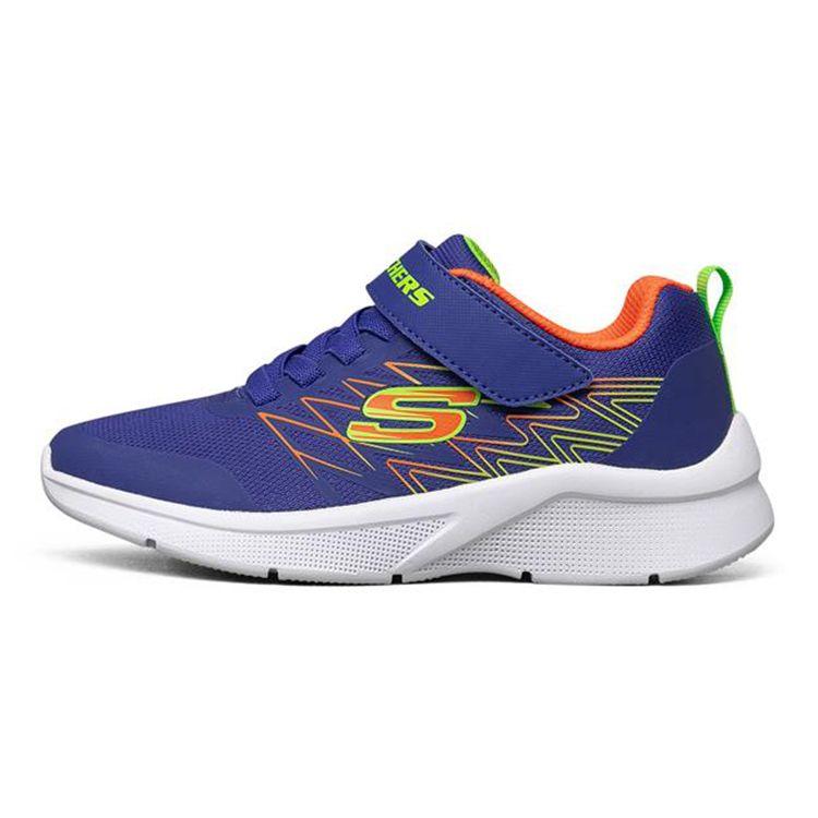 Skechers Shock Absorbing Breathable Low Top Casual Shoes Kids sneaker Blue 403770L-BLOR 35