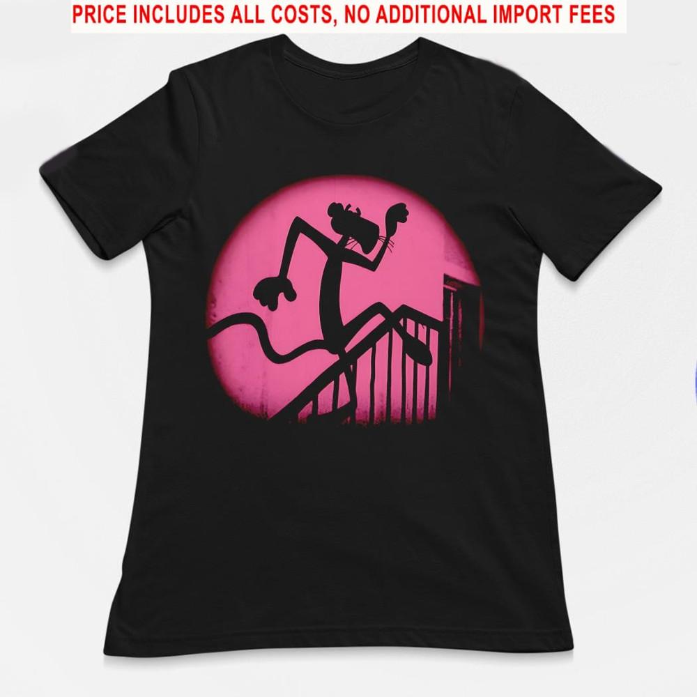 Мультяшная футболка Розовая Пантера Унисекс Все Размеры SN174 Унисекс Футболка S