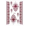 Red Mehndi Stickers Henna Tattoo Stickers Water Transfer Decals Red Henna Tattoo Decals  Girls
