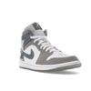 Air Jordan 1 Mid SE Patent Cool Grey Unisex Sneaker Fehér Közép-szürke HF3216-100