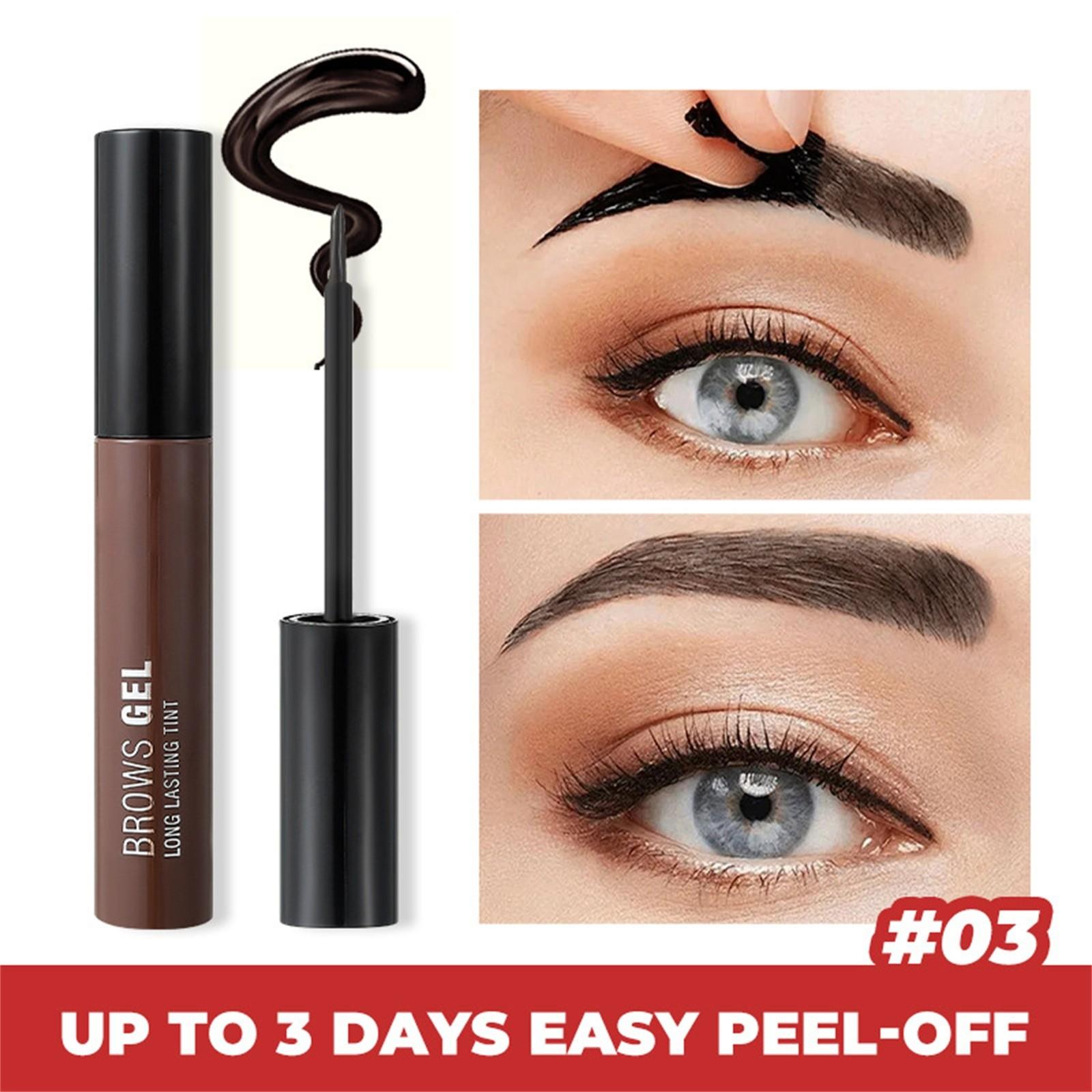

Гель для бровей Peel Off Eyebrow Gel Natural Eye-brow Gel Стойкий водостойкий макияж для бровей Peel Off Brow Makeup 10 мл One Size