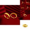 Stylish Adjustable Open Ring For Women Gold Plated Brass Coin Ring Jewelry