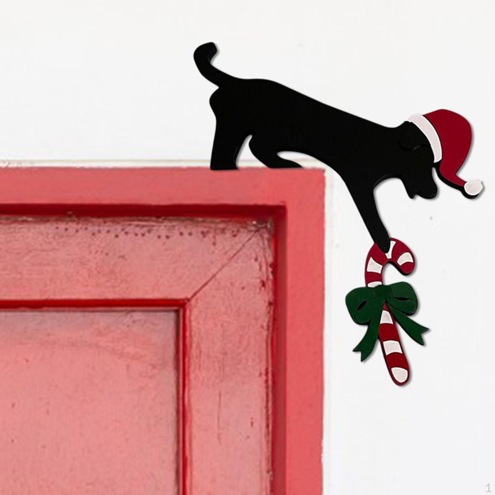 

Рождественский декор дверной рамы, забавный креативный угловой знак, декор для