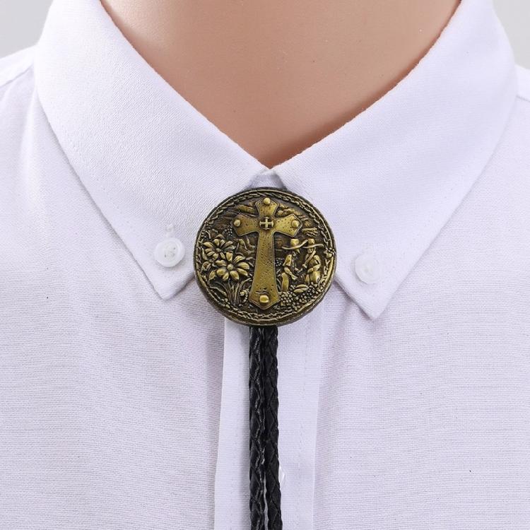 New Trendy Bolo Tie Dance Retros Necktie Western Necktie Adjustable Necktie for Any Wardrobe