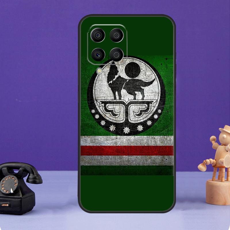 Tschetschenische Flagge Fall Für Samsung Galaxy M54 M34 M14 M21 M31 M51 M12 M32 M52 M13 M33 M53 M30s M31s M20 M55