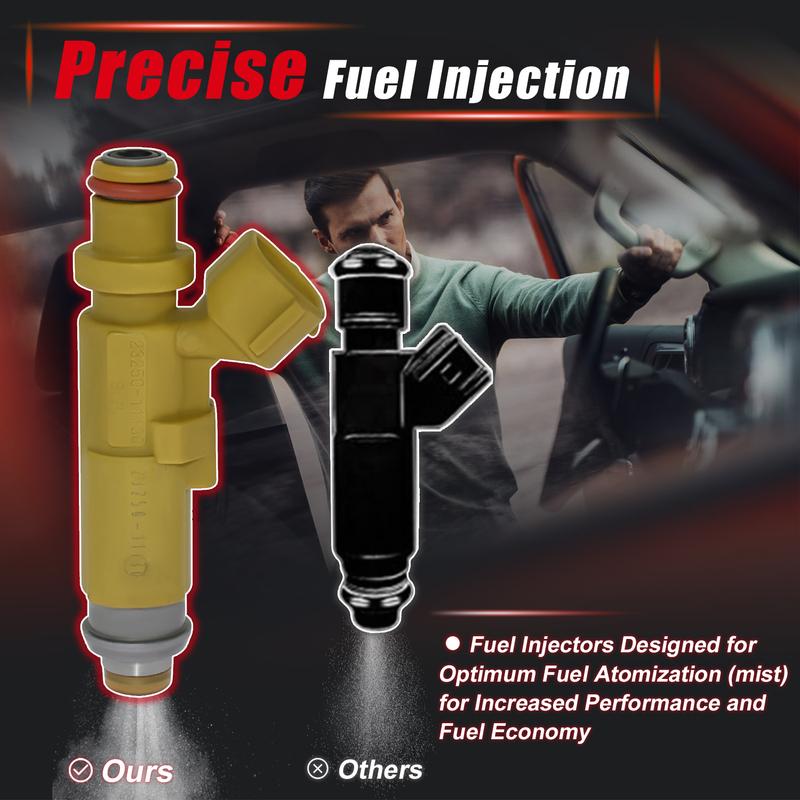 4pcs Fuel Injector 23250-11130 For Toyota Corolla 4EFE Corsa Raum Caldina 5EFE 1.5 23209-11130 2325011130 2320911130