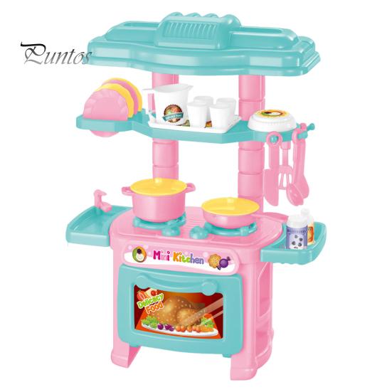 

47 шт. Дитячий кухонний ігровий набір Удавана гра Кулінарна плита Раковина Їжа Аксесуари Подарунок для дівчаток Хлопчиків Практичний розвиток здібностей Багатофункціональна іграшка синій