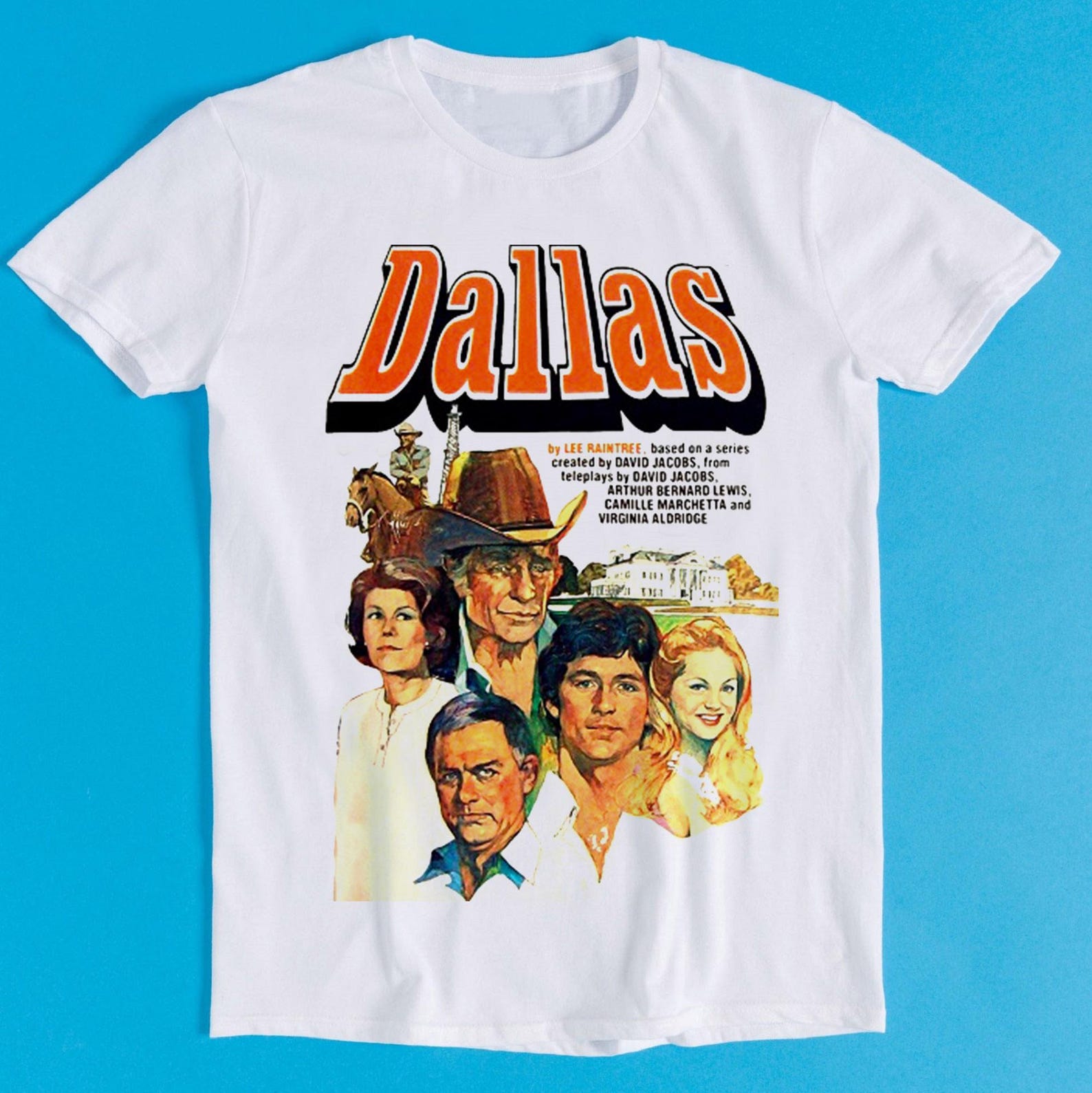 Dallas 80s Classic Tv Series J.R. Series Movie Funny Meme Gift Tee T-Shirt 2210 2XL